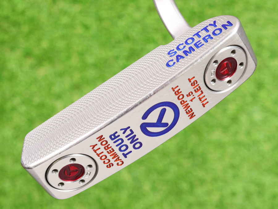 scotty cameron tour only sss deep milled newport 1.5 select circle t 340g putter with sight dot and grinder stamp golf club