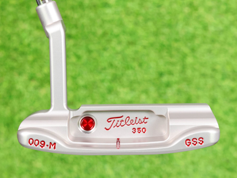 scotty cameron tour only gss masterful 009m circle t 350g putter with double milled cherry bombs and script titleist stamp golf club