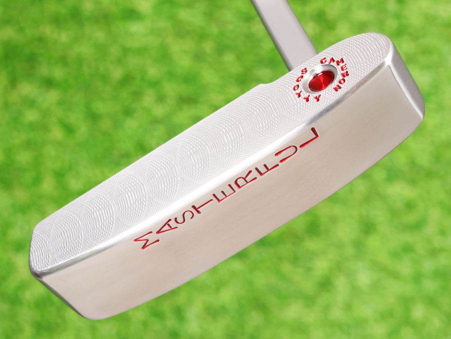 scotty cameron tour only gss masterful 009m circle t 350g putter with double milled cherry bombs and script titleist stamp golf club