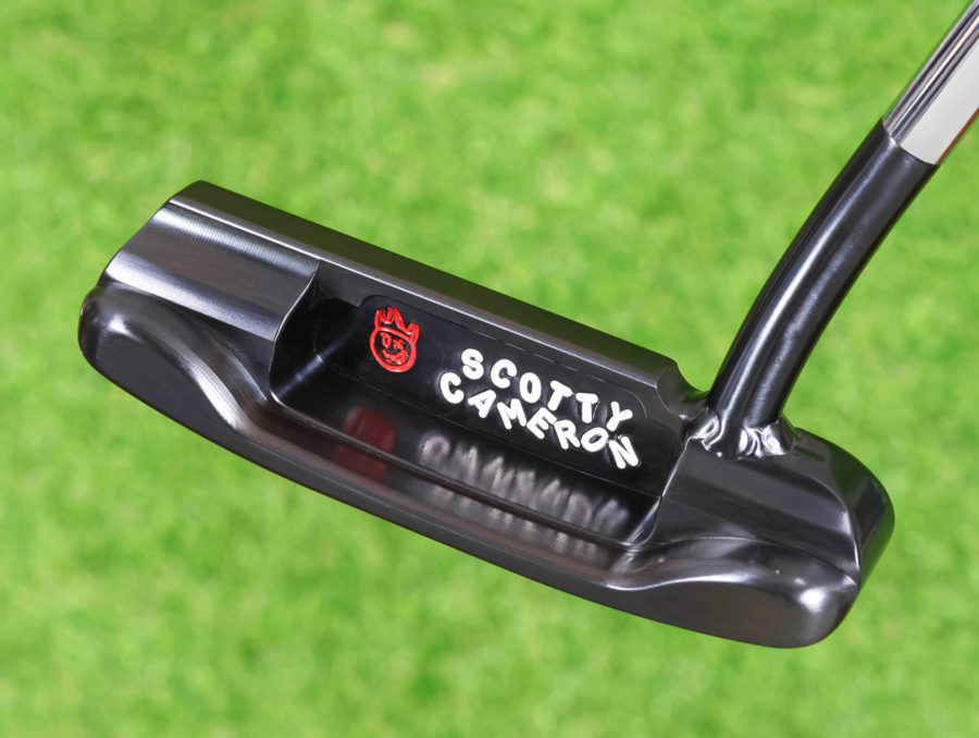 scotty cameron tour only lh left hand carbon masterful 009m circle t 350g putter with welded 1.5 round neck and hot head harry stamp golf club