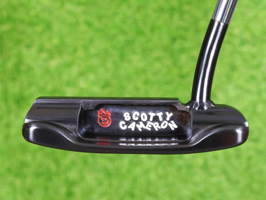scotty cameron tour only lh left hand carbon masterful 009m circle t 350g putter with welded 1.5 round neck and hot head harry stamp golf club