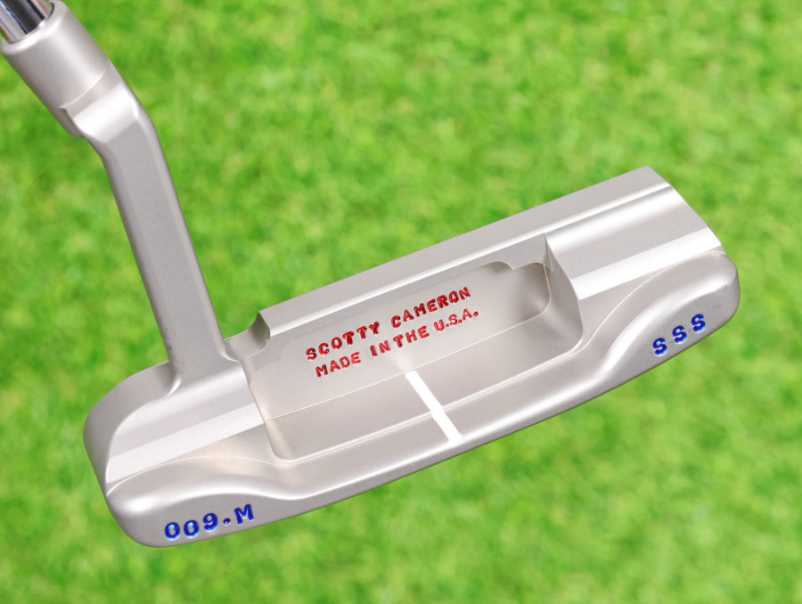 scotty cameron tour only sss masterful 009m circle t 350g putter made in the usa stamping red white and blue golf club
