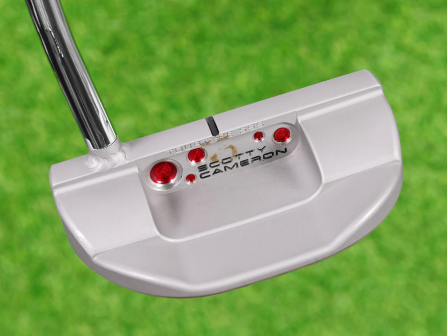 scotty cameron tour only sss misted non glare finish fastback tfb tourtype circle t 360g putter with top line and double bend shaft golf club