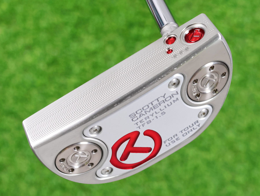 scotty cameron tour only sss misted non glare finish fastback tfb tourtype circle t 360g putter with top line and double bend shaft golf club