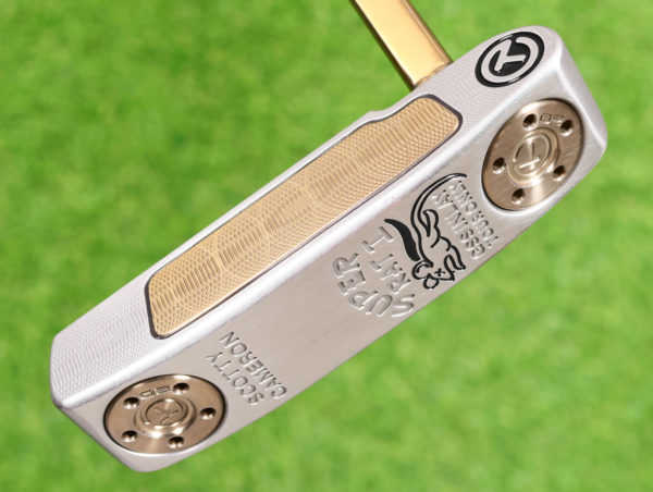 scotty cameron tour only two tone chromatic bronze and sss masterful super rat gss insert circle t 360g with welded flojet neck and chromatic bronze accents golf club