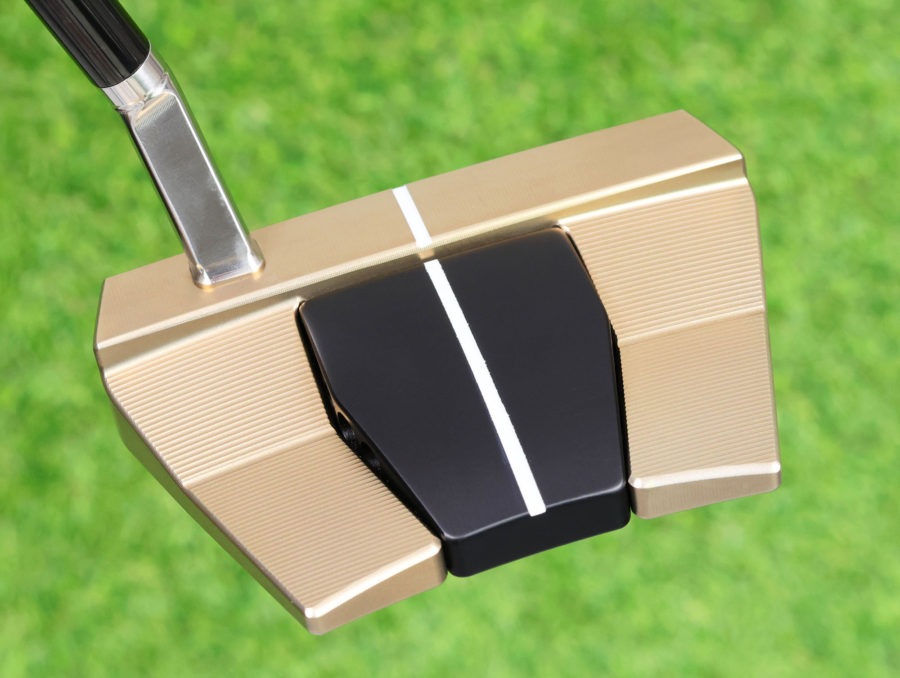 scotty cameron tour only two tone chromatic bronze and sss phantom x t9.5 circle t 360g putter with welded polished flojet neck and black circle t shaft golf club