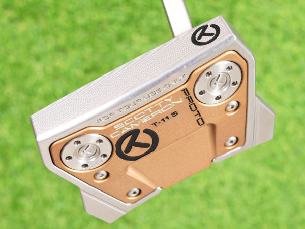 scotty cameron tour only two tone sss and bronze phantom x t11.5 circle t 360g putter with black circle t shaft golf club