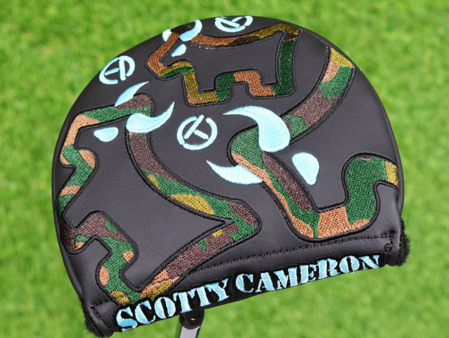scotty cameron for tour use only camo bulldog tiffany circle t mid round headcover