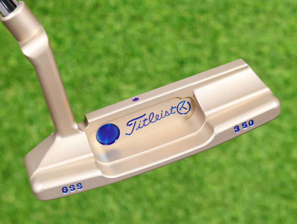 scotty cameron tour only chromatic bronze gss smooth milled face timeless tourtype circle t 350g putter with sight dot and single milled tiger woods style cherry bombs golf club