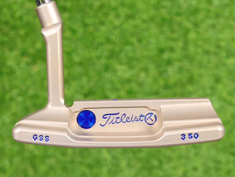 scotty cameron tour only chromatic bronze gss smooth milled face timeless tourtype circle t 350g putter with sight dot and single milled tiger woods style cherry bombs golf club