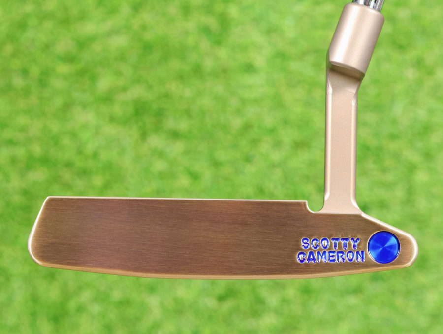scotty cameron tour only chromatic bronze gss smooth milled face timeless tourtype circle t 350g putter with sight dot and single milled tiger woods style cherry bombs golf club