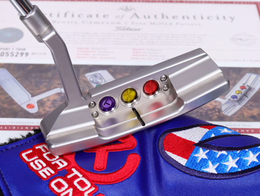 scotty cameron tour only gss insert concept 2 newport 2 select circle t 360g putter with multi color paint design golf club