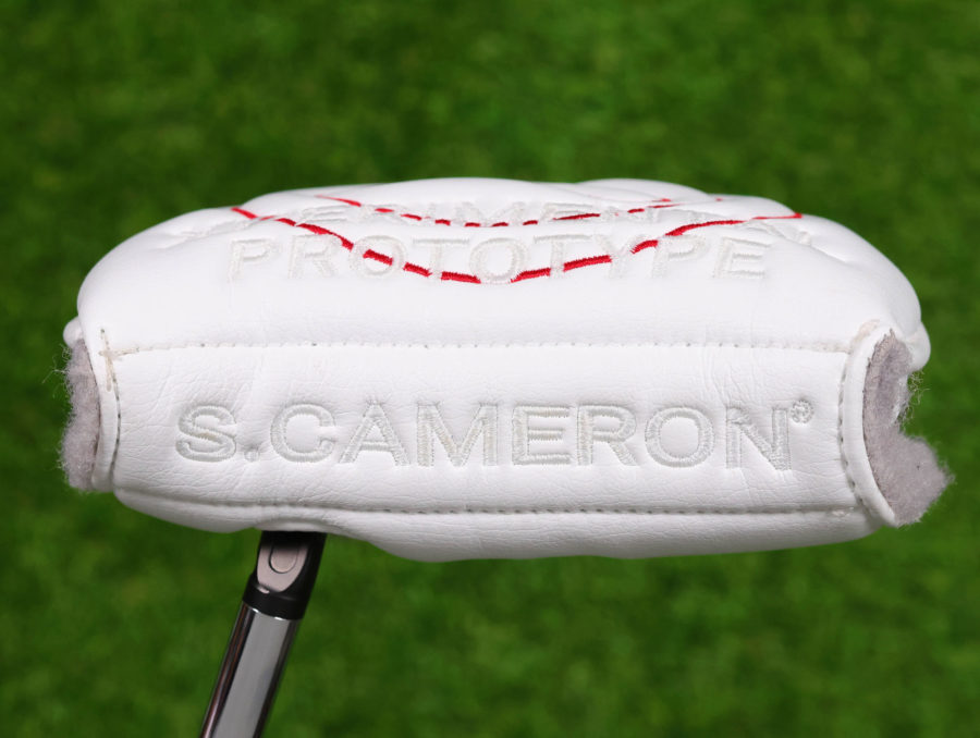 scotty cameron for tour use only white and red xperimental prototype industrial circle t mid round headcover