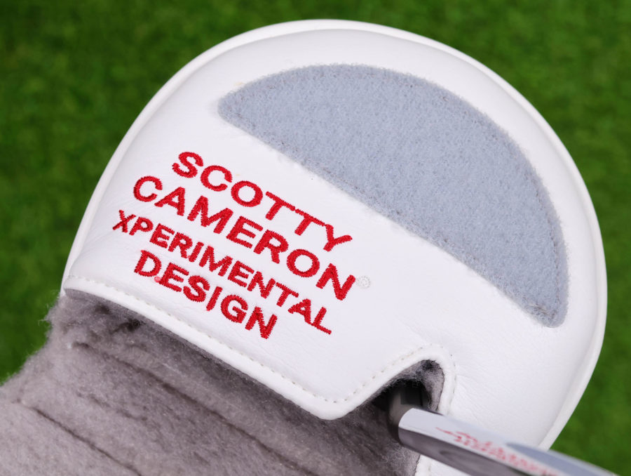 scotty cameron for tour use only white and red xperimental prototype industrial circle t mid round headcover