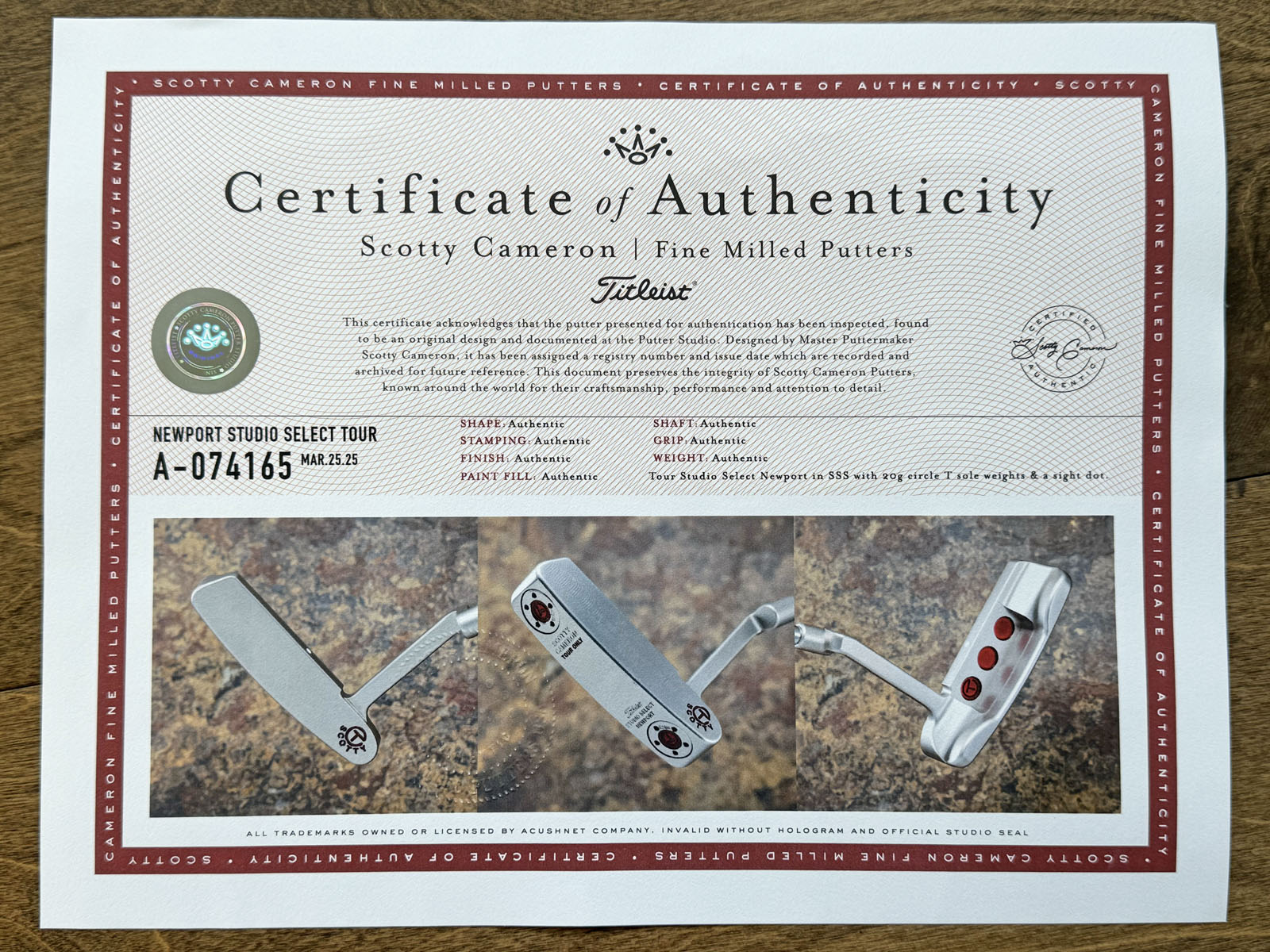 scotty-cameron-certificate-of-authenticity-coa-paperwork-14_1 scotty cameron certificate of authenticity coa paperwork