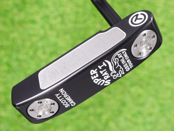 scotty cameron tour only black masterful super rat gss insert circle t 360g putter with dual flange lines and sight dot and black shaft golf club