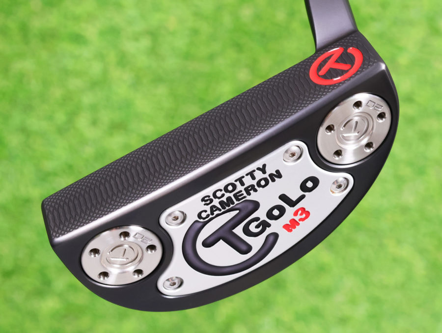 scotty cameron tour only deep milled black sss golo m3 select circle t 360g putter with red top line golf club