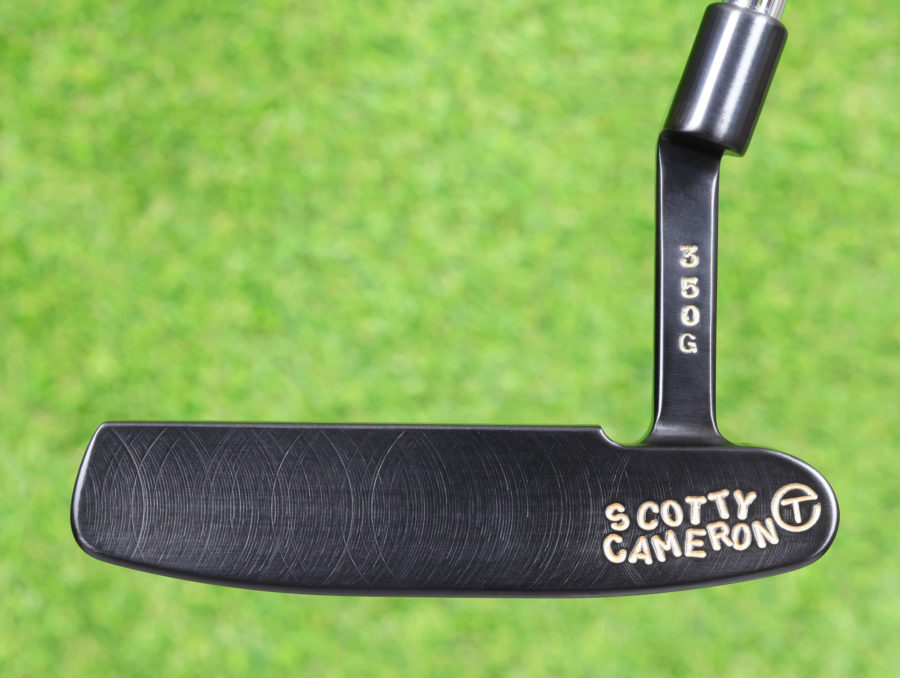 scotty cameron tour only brushed black carbon 009 circle t 350g putter with putterman and scotty dog stamps golf club