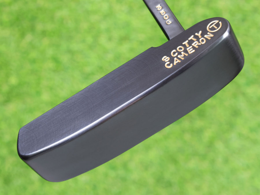 scotty cameron tour only brushed black carbon 009 circle t 350g putter with putterman and scotty dog stamps golf club