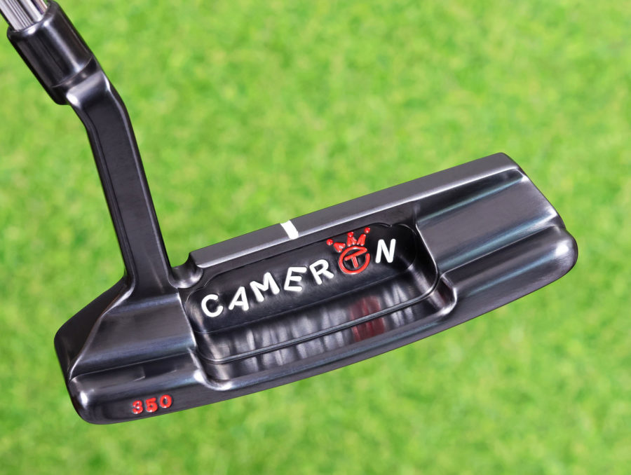 scotty cameron tour only brushed black carbon timeless newport 2 circle t 350g putter with top line golf club