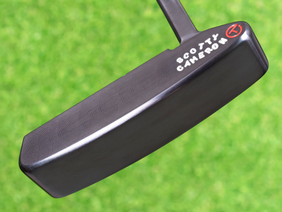 scotty cameron tour only brushed black carbon timeless newport 2 circle t 350g putter with top line golf club