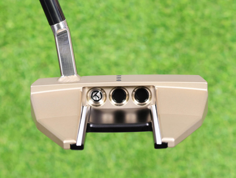 scotty cameron tour only two tone chromatic bronze and sss phantom x t7.5 circle t 360g putter with welded and polished sss flojet neck and black shaft golf club