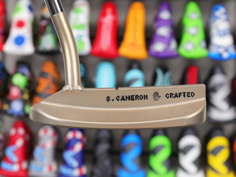 scotty cameron tour only chromatic bronze sss craftsman bullet bottom sole circle t 350g putter with welded 1.5 round neck and top line golf club