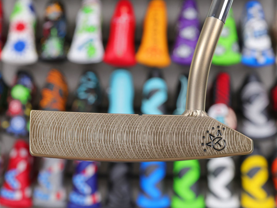 scotty cameron tour only chromatic bronze sss craftsman bullet bottom sole circle t 350g putter with welded 1.5 round neck and top line golf club