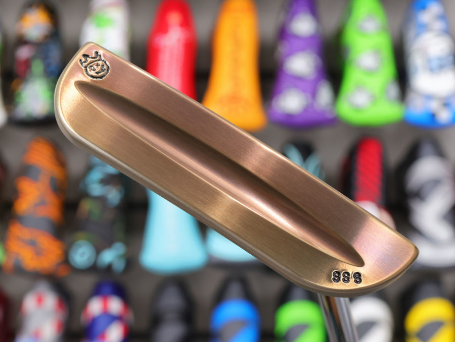 scotty cameron tour only chromatic bronze sss craftsman bullet bottom sole circle t 350g putter with welded 1.5 round neck and top line golf club