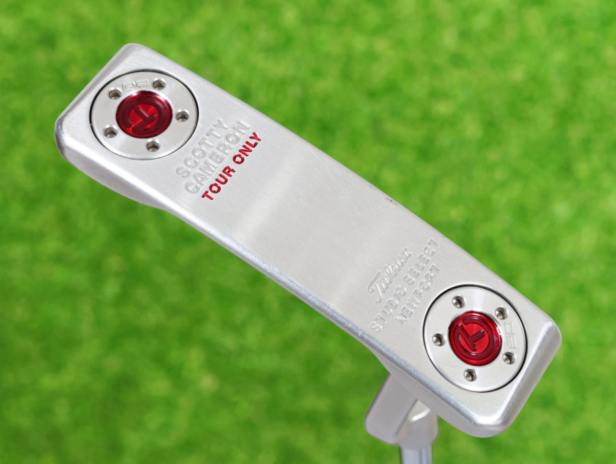 scotty cameron tour only sss newport studio select circle t 360g putter with mid length plumber neck golf club