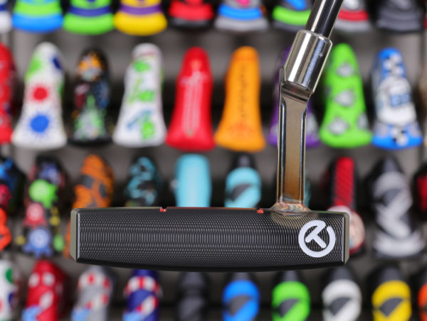 scotty cameron tour only two tone black and sss phantom x t1.5 circle t 360g putter with welded plumber neck and black shaft and dual red top lines golf club