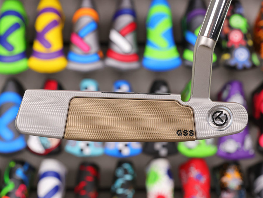 scotty cameron tour only two tone chromatic bronze gss insert laguna 1.5 tsl select circle t 360g putter with black shaft and t line golf club