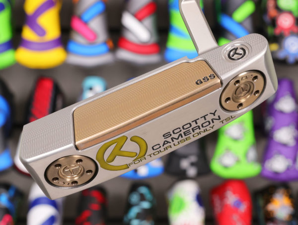 scotty cameron tour only two tone chromatic bronze gss insert laguna 1.5 tsl select circle t 360g putter with black shaft and t line golf club