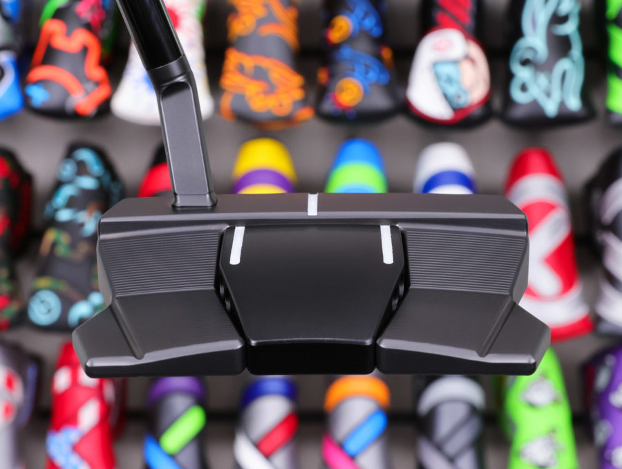 scotty cameron tour only black sss phantom x t11.5 circle t 360g putter with black shaft and dual flange lines golf club