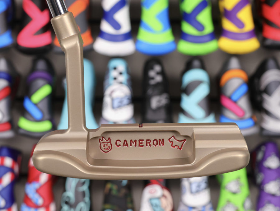 scotty cameron tour only chromatic bronze sss masterful 009m circle t 340g putter with hot head harry and scotty dog stamps golf club