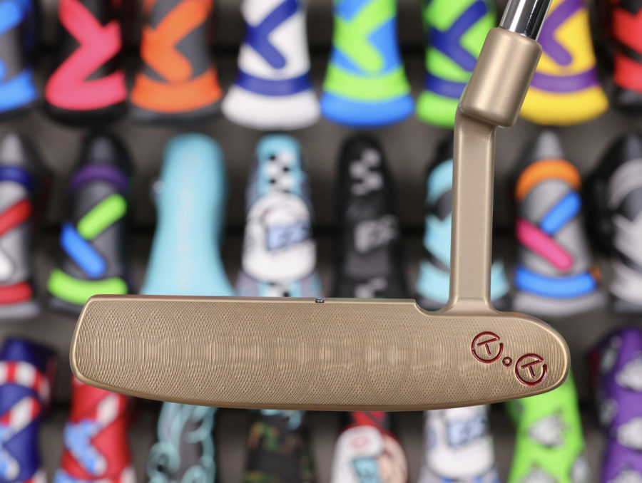 scotty cameron tour only chromatic bronze sss masterful 009m circle t 340g putter with hot head harry and scotty dog stamps golf club