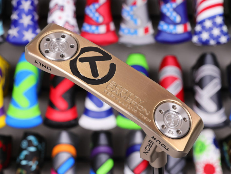 scotty cameron tour only chromatic bronze t22 newport teryllium insert circle t 360g putter with black shaft golf club