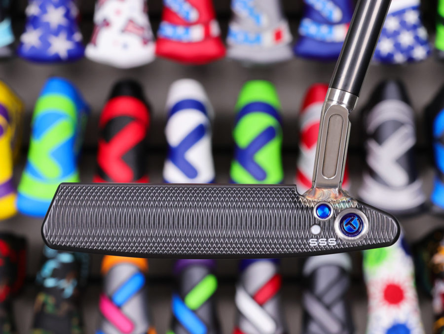 scotty cameron tour only deep milled two tone black and silver timeless 2.5 plus tourtype circle t 360g putter with welded and polished sss ibeam jet neck and black shaft golf club