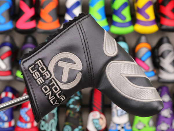 scotty cameron tour only gray and silver carbon rush industrial circle t blade putter headcover