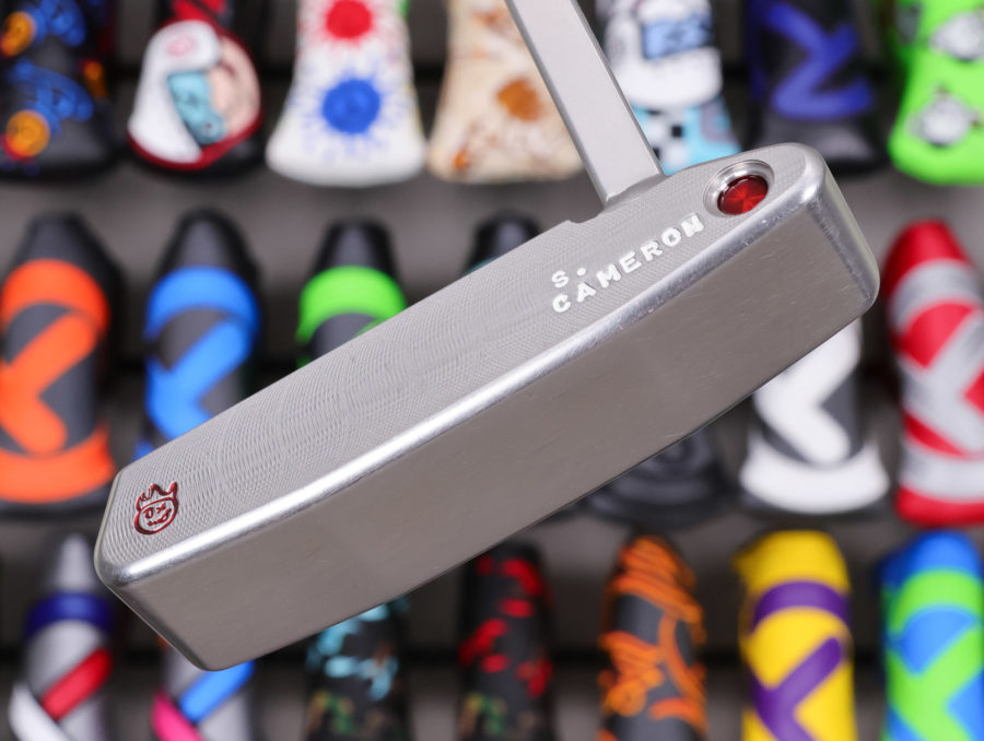 scotty cameron tour only gss german stainless steel timeless newport 2 circle t 350g putter with welded mid slant neck and hot head harry stamp golf club