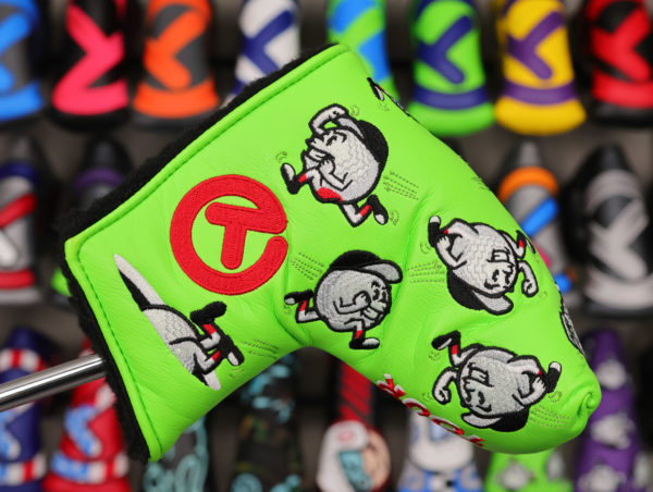 scotty cameron tour only lime green baller boy circle t mid mallet headcover