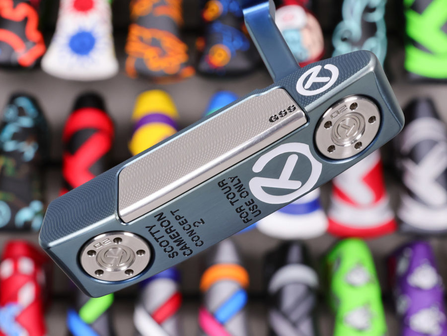 scotty cameron tour only mystic blue prototype concept 2 newport 2 gss insert circle t 360g putter with top line golf club