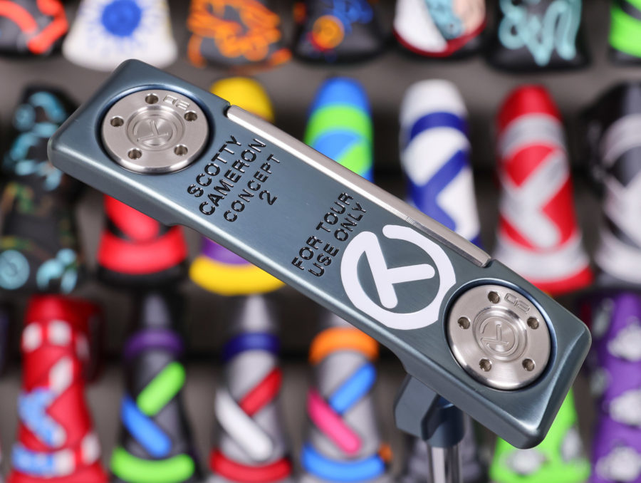 scotty cameron tour only mystic blue prototype concept 2 newport 2 gss insert circle t 360g putter with top line golf club