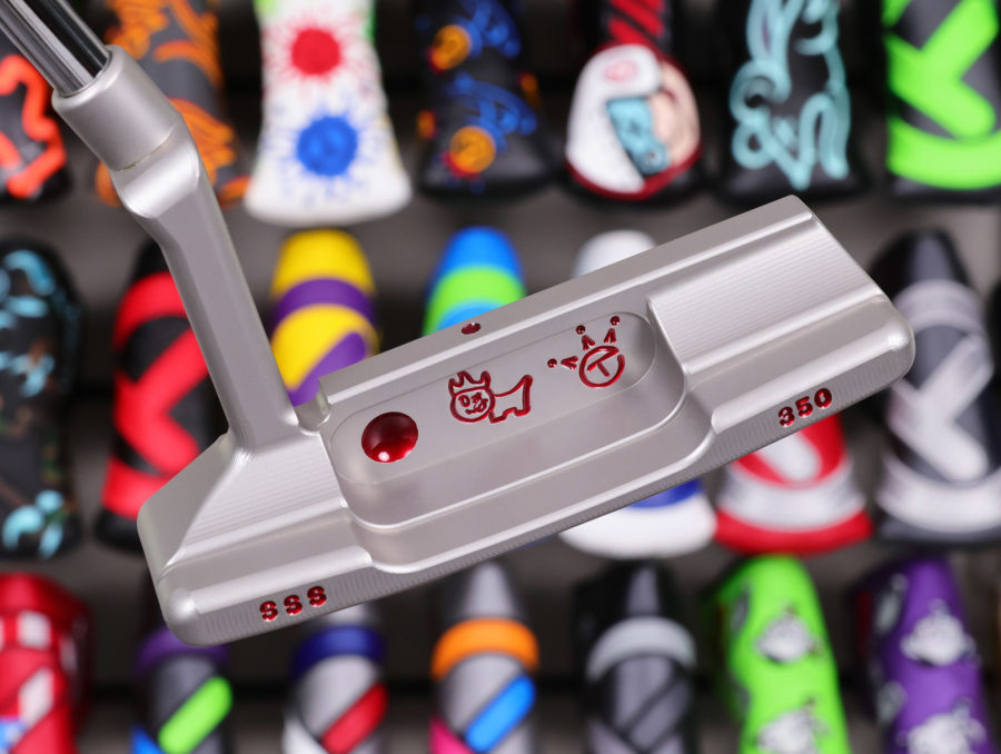 scotty cameron tour only sss timeless tourtype tt circle t 350g putter with retro tour dots and hot dog stamp sight dot golf club