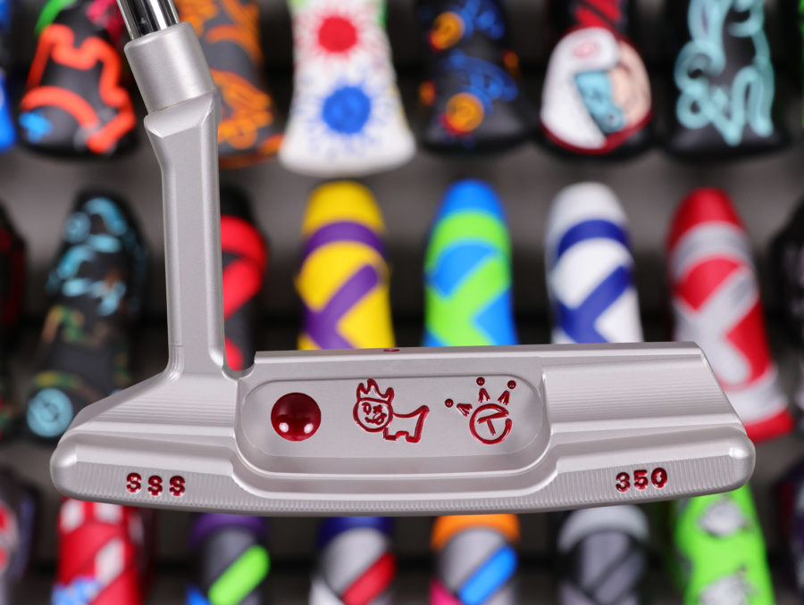 scotty cameron tour only sss timeless tourtype tt circle t 350g putter with retro tour dots and hot dog stamp sight dot golf club
