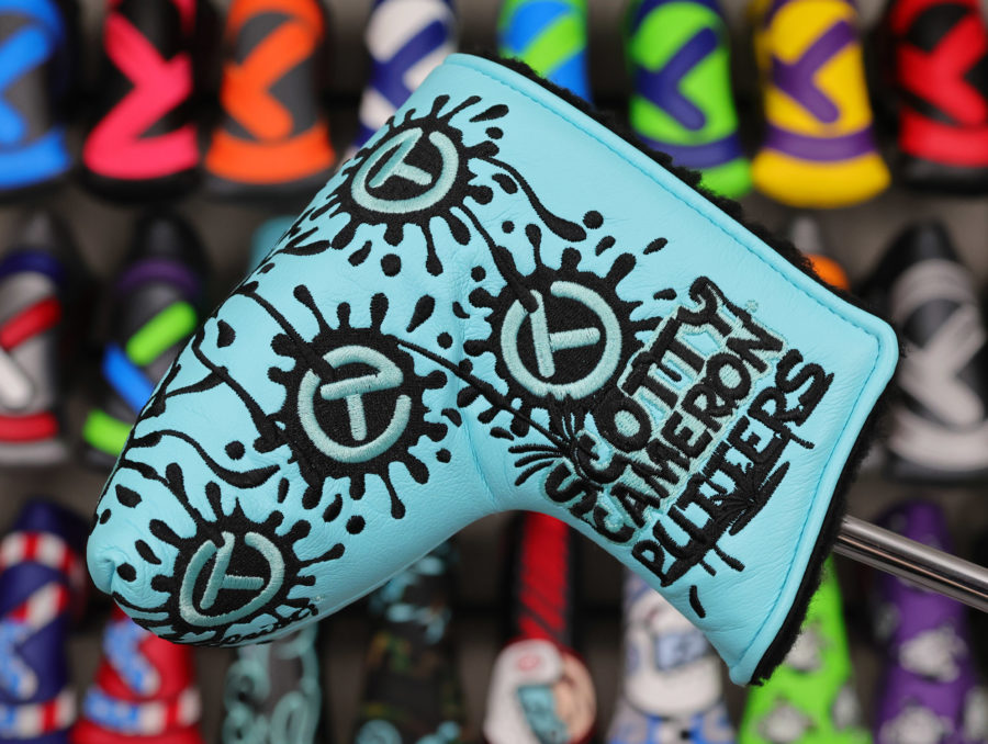 scotty cameron tour only tiffany paint splash circle t mid mallet headcover