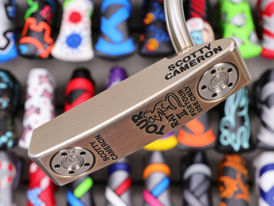 scotty cameron tour only two tone chromatic bronze and sss tour rat 2 tourtype circle t 360g putter with welded and polished 1.5 round neck golf club