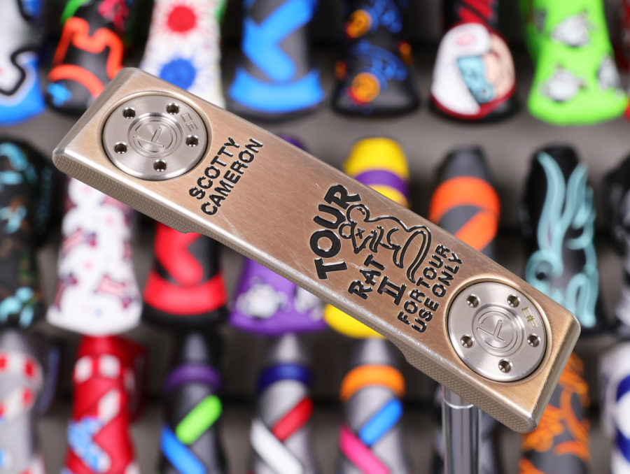scotty cameron tour only two tone chromatic bronze and sss tour rat 2 tourtype circle t 360g putter with welded and polished 1.5 round neck golf club
