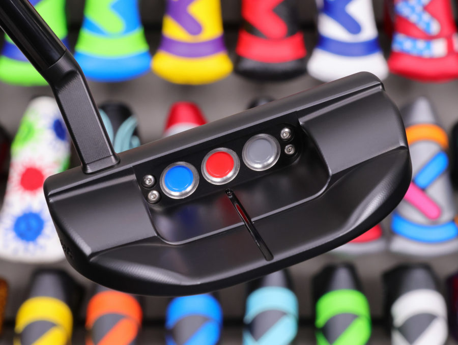 scotty cameron limited edition black fastback 1.5 global limited putter with black shaft golf club