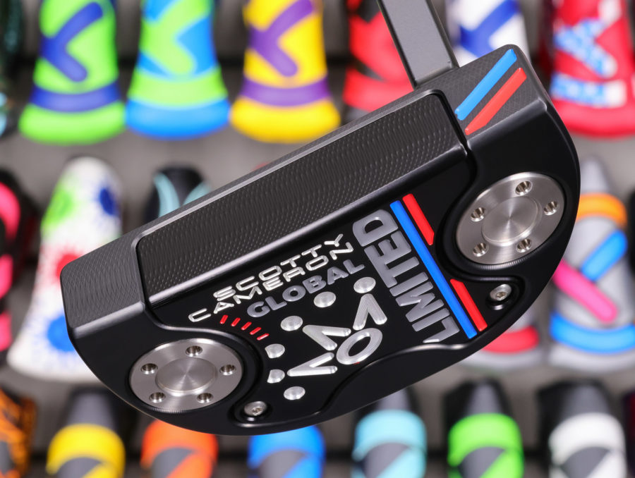 scotty cameron limited edition black fastback 1.5 global limited putter with black shaft golf club